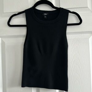Express Body Contour Ribbed Tank Black
Size S